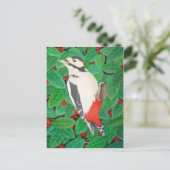 De grote gepotte Woodpecker Briefkaart (Staand voorkant)