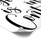 De grote God heeft de controle Poster (Hoek)