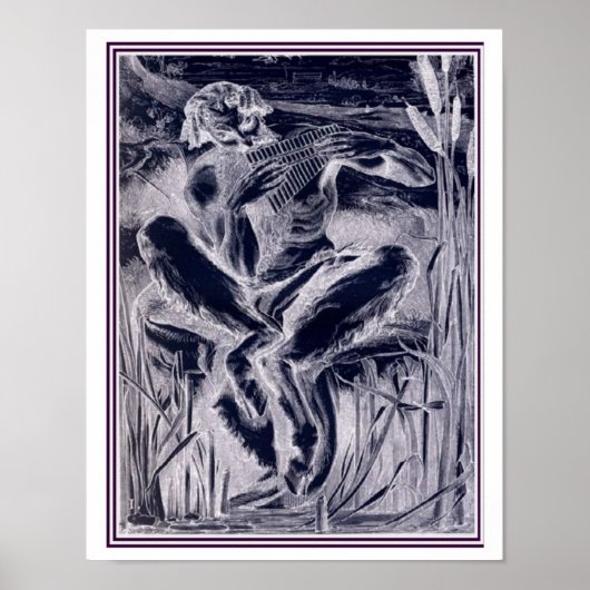 De Grote God Pan-1860 Frederic Leighton 11 x 14 Poster (Voorkant)