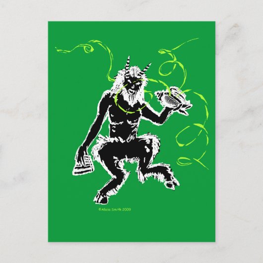 De grote God Pan Briefkaart (Voorkant)