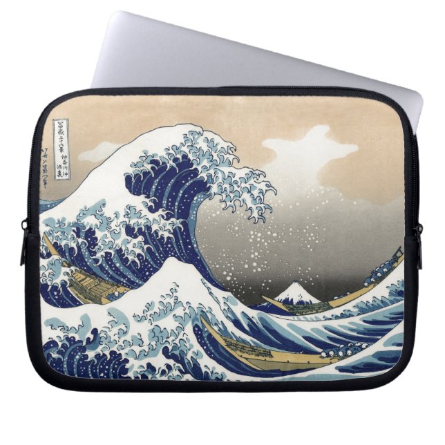 De Grote Golf 神 川 沖 浪 裏 Laptop Sleeve (Voorkant)