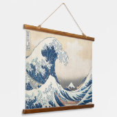 De Grote Golf — beroemde Japanners Hangend Wandkleed (Gebogen)