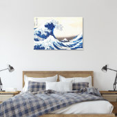 De Grote Golf bij Kanagawa door Katsushika Hokusai Canvas Afdruk (Insitu (Slaapkamer))