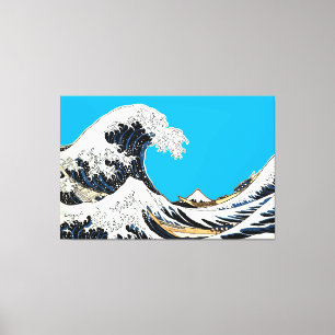 De Grote Golf bij Kanagawa Hokusai, Japanse kunst Canvas Afdruk