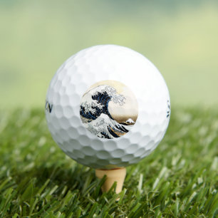 De Grote Golf bij Kanagawa Hokusai, Japanse kunst Golfballen