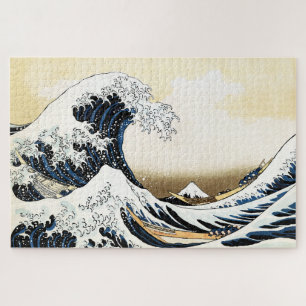 De Grote Golf bij Kanagawa Hokusai, Japanse kunst Legpuzzel