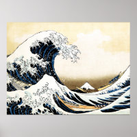 De Grote Golf bij Kanagawa Hokusai, Japanse kunst