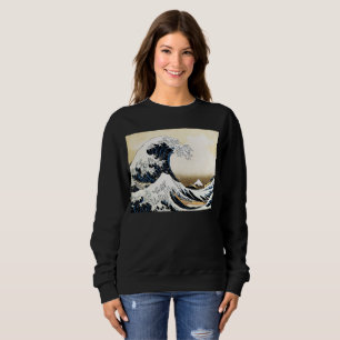 De Grote Golf bij Kanagawa Hokusai, Japanse kunst Trui