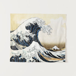 De Grote Golf bij Kanagawa Hokusai, Japanse kunst Wandkleed