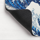 De Grote Golf bij Kanagawa -  Japans Muismat (Hoek)