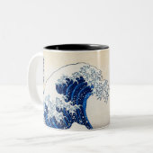 De Grote Golf bij Kanagawa -  Japans Tweekleurige Koffiemok (Voorkant links)