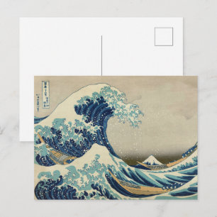 De Grote Golf bij Kanagawa van Hokusai Briefkaart