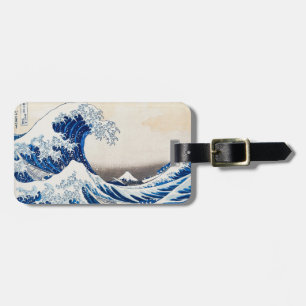 De Grote Golf bij Kanagawa van Hokusai Kunst Bagagelabel