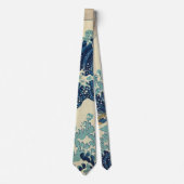 De Grote Golf bij Kanagawa van Hokusai Stropdas (Voorkant)