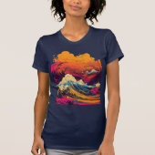 De Grote Golf bij zonsondergang T-shirt (Voorkant)
