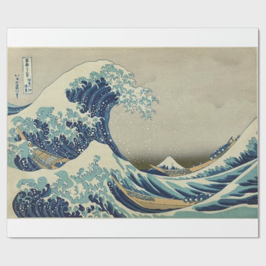 De grote golf cadeaupapier (Vlak)