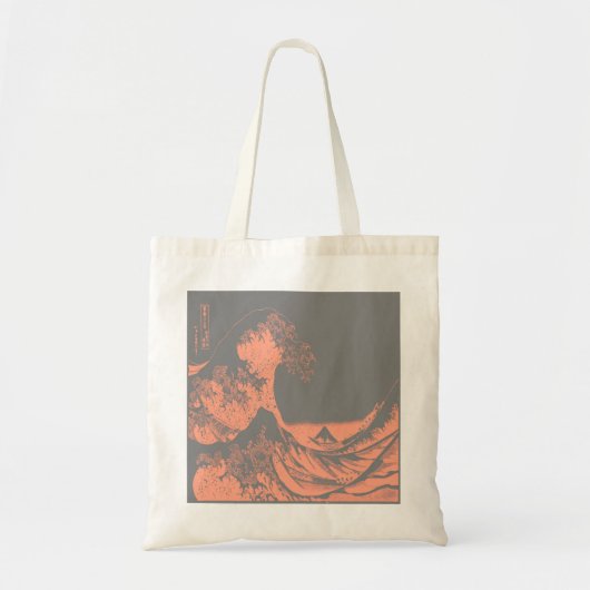 De Grote Golf Canvas tas Peach & Grey (Voorkant)