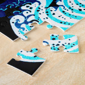 De Grote Golf Donkerblauw Legpuzzel (Zijkant)