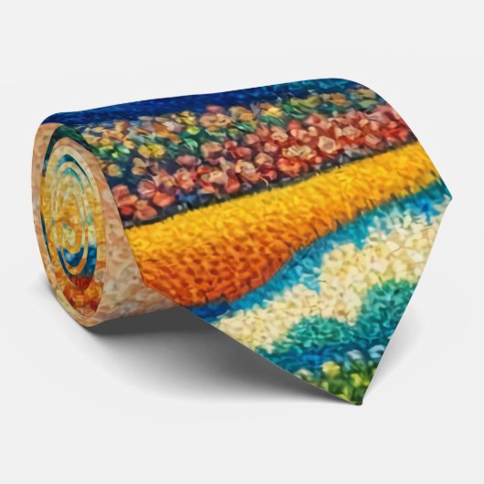 De Grote Golf, golf uit Kanagawa v2 Stropdas (Opgerold)