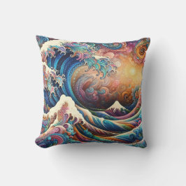 De Grote Golf, golf uit Kanagawa v3 Buitenkussen