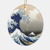 De Grote Golf in Kanagawa Keramisch Ornament (Links)