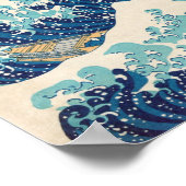 De Grote Golf in Kanagawa Original Reproduction Poster (Hoek)