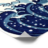 De Grote Golf in Kanagawa: Tijdloos Kunst Poster (Hoek)