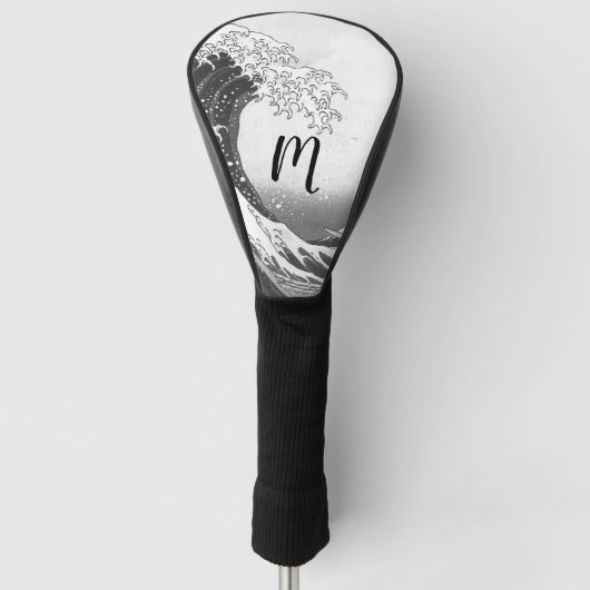 De Grote Golf in zwart-wit Golfheadcover (Voorkant)