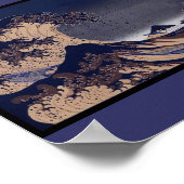 De Grote Golf, Japans schilderij c. 1830-1832 Poster (Hoek)