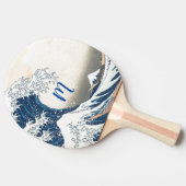 De Grote Golf - Japanse kunst Tafeltennisbatje (Zijkant)