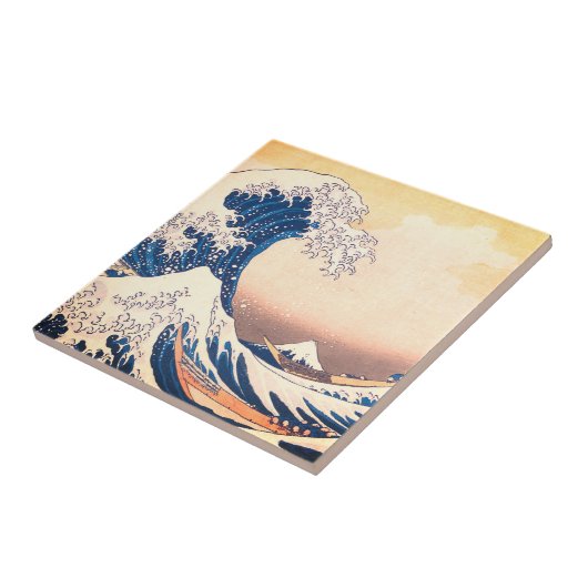De Grote Golf - Japanse kunst Tegeltje (Zijkant)