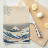 De Grote Golf - Japanse kunst Theedoek (Quarter Fold)