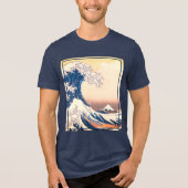 De Grote Golf - Japanse kunst Tri-Blend Shirt (Voorkant)