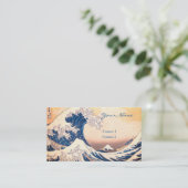 De Grote Golf - Japanse kunst Visitekaartje (Staand voorkant)