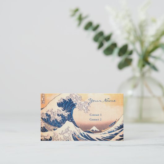 De Grote Golf - Japanse kunst Visitekaartje (Staand voorkant)