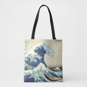 De Grote Golf – Katsushika Hokusai – Aangepaste te Tote Bag