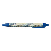 De Grote Golf – Katsushika Hokusai – Aangepaste te Zwarte Inkt Pen (Bodem)