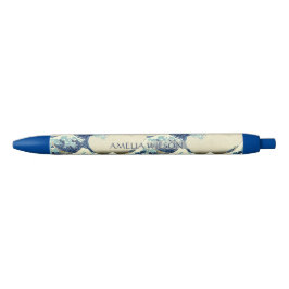 De Grote Golf – Katsushika Hokusai – Aangepaste te Zwarte Inkt Pen