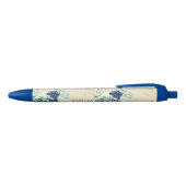 De Grote Golf – Katsushika Hokusai – Aangepaste te Zwarte Inkt Pen (Bovenkant)