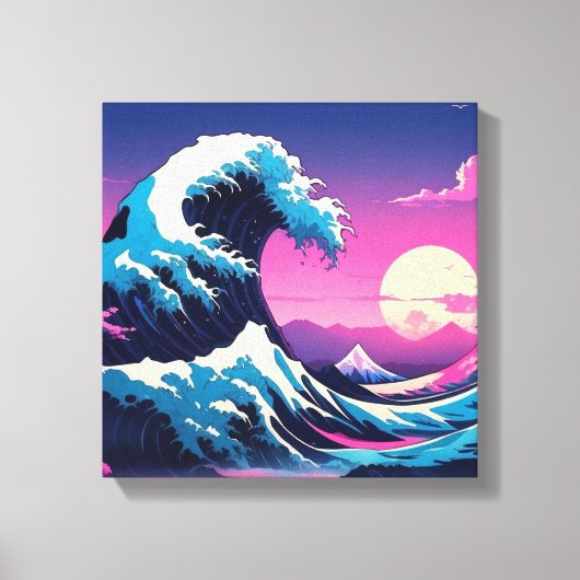 De Grote Golf - Katsushika Hokusai Canvas Afdruk (Voorkant)
