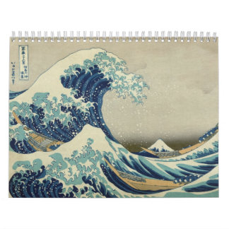 De Grote Golf: Kunst van Hokusai Kalender