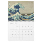 De Grote Golf: Kunst van Hokusai Kalender (Feb 2027)