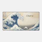 De grote golf Mount Fuji schilderij Japanse kunst Bureaumat (Voorkant)