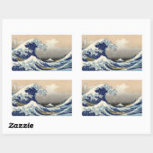 De grote golf rechthoekige Stickers (Vel)