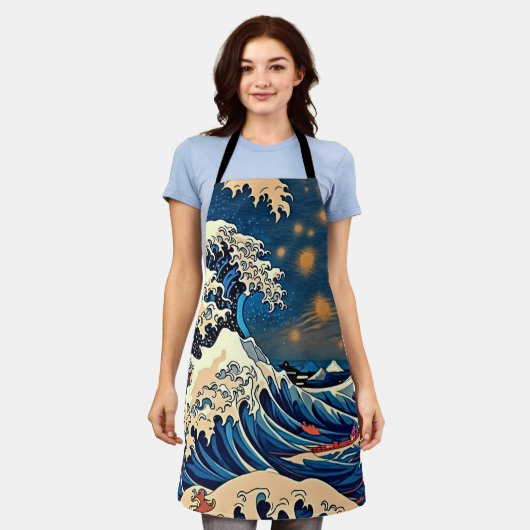 De Grote Golf Starry Night Mashup Schort Overal (Gedragen)