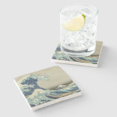 De grote golf stenen onderzetter (Zijkant)