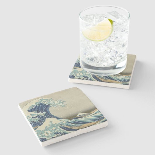 De grote golf stenen onderzetter (Zijkant)