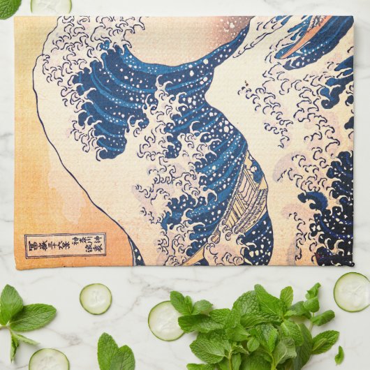 De grote golf theedoek (Gevouwen)