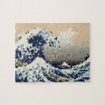 De grote Golf van Art. het met 8 bits van het Legpuzzel<br><div class="desc">De grote Golf van (神奈川沖浪裏) het Vintage Art. met 8 bits van Tsunami van het Pixel Kanagawa.
De Dravers van het wereldbol specialiseert zich in eigenaardige beeldspraak van rond het wereldbol. Hier zult u unieke Wenskaarten, Briefkaarten, Posters, Muismat en meer vinden.</div>
