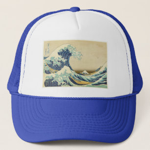 De Grote Golf van de kust van Kanagawa Trucker Pet